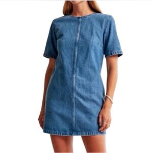 Abercrombie and Fitch Denim Shift Mini Dress Size Large